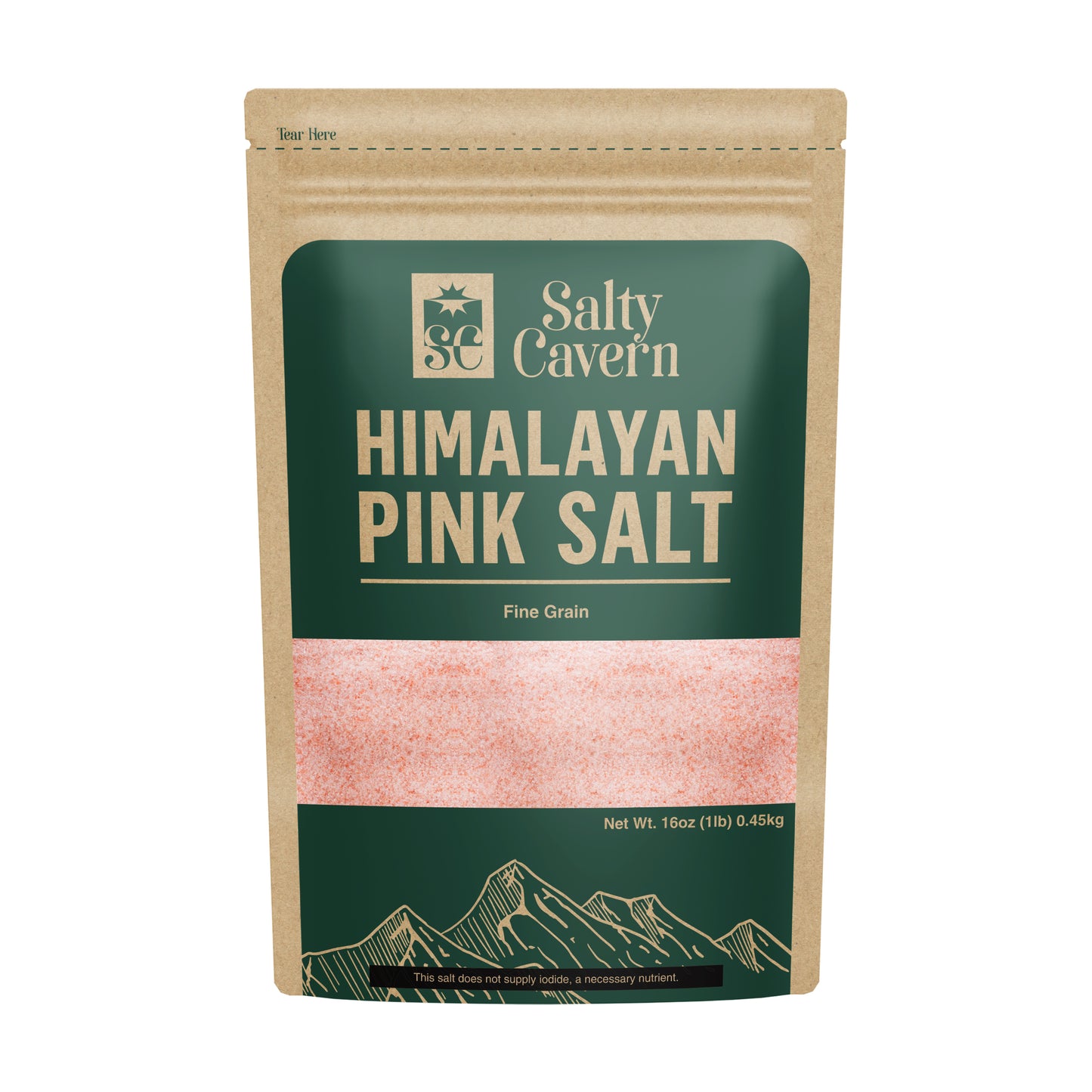 Himalayan Salt Pouch 1lb - Premium Pink