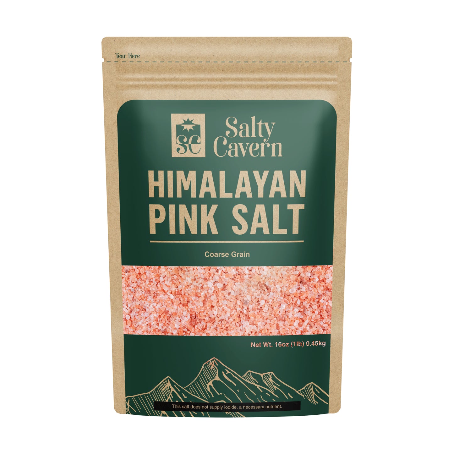 Himalayan Salt Pouch 1lb - Premium Pink