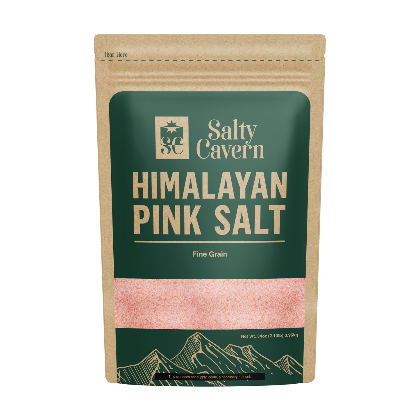 Himalayan Salt Pouch 2.2lb - Premium Pink