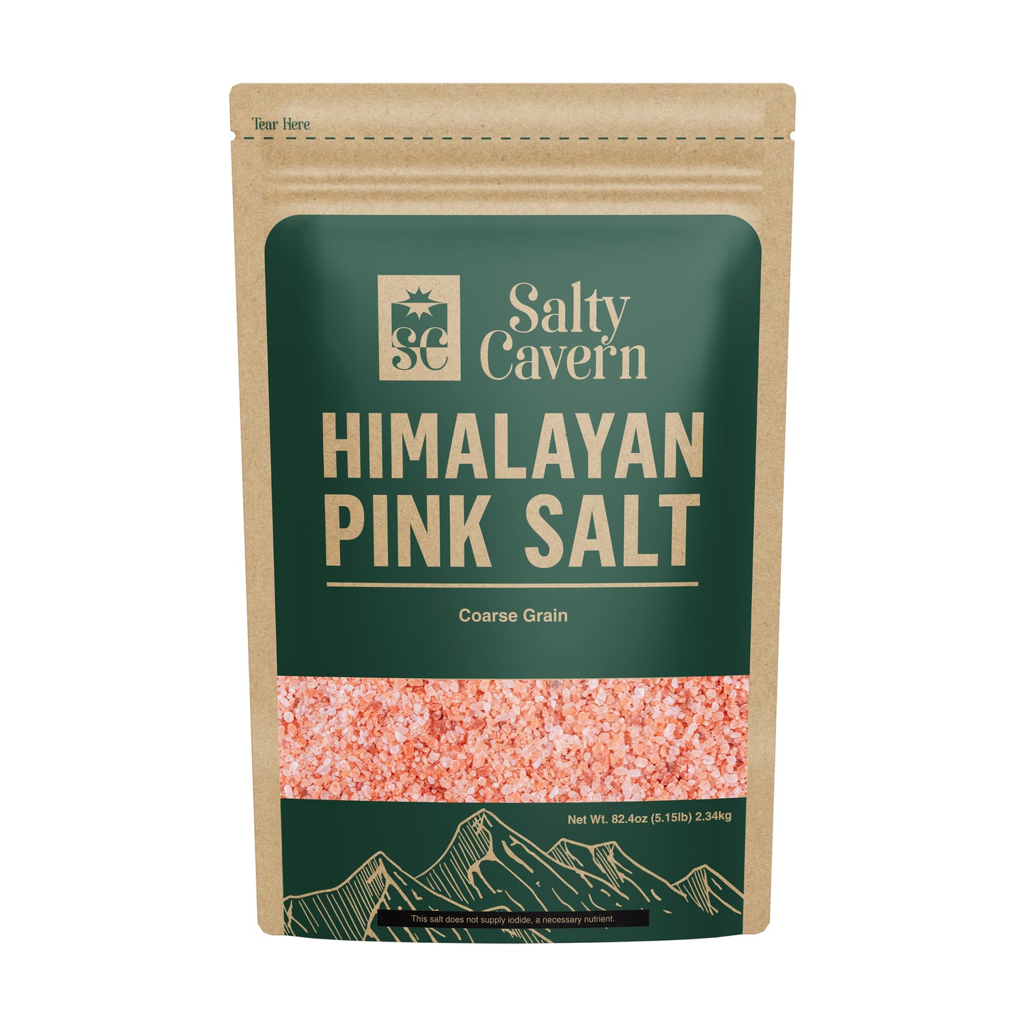 Himalayan Salt Pouch 5lb - Premium Pink